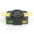 Superior Electric Twist Lock Wall Mount Electrical Receptacle 4 Wire, 30 Amps, 125/250V, NEMA L14-30R YGP027F